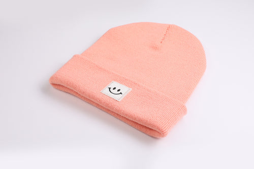 Cuffed Beanie Happy blush