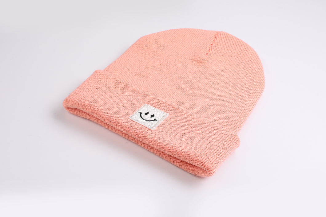 Cuffed Beanie Happy blush