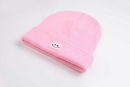 Cuffed Beanie Happy pink
