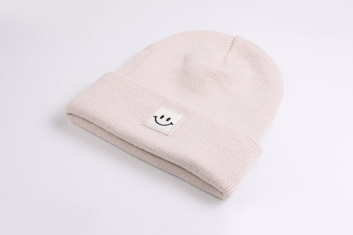 Cuffed Beanie Happy off white