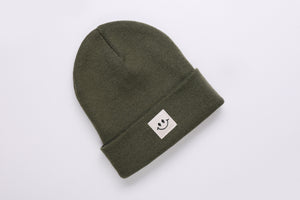 Cuffed Beanie Happy khaki