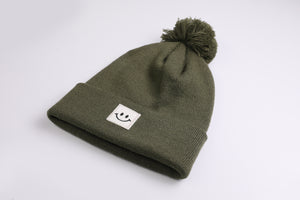 Bommel Beanie Happy khaki
