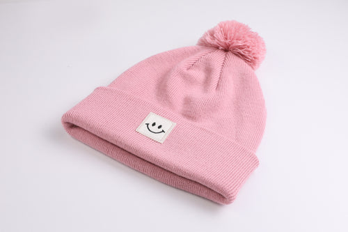 Bommel Beanie Happy rosa