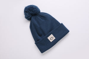 Bommel Beanie Happy petrol