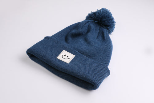 Bommel Beanie Happy petrol
