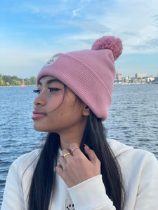 Bommel Beanie Happy rosa