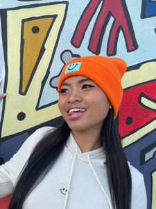 Cuffed Beanie Crazy orange