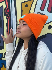 Cuffed Beanie Crazy orange