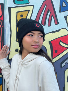 Cuffed Beanie Crazy black