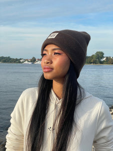 Cuffed Beanie Happy brown